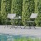Flash Furniture Rouen 3-Pc Foldable French Bistro Set, PE Rattan Back, Seat and Table Top, Gray/White w/Steel Frame FV-FWA085-GRYWHT-GRY-GG - alternate 6